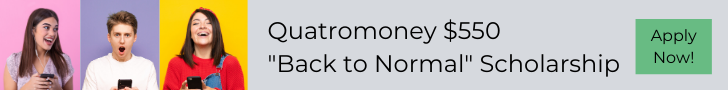 Quatromoney $550 "Back to Normal" Scholarship